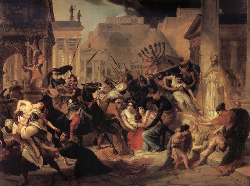 Karl Briullov Genseric-s Invasion of Rome china oil painting image